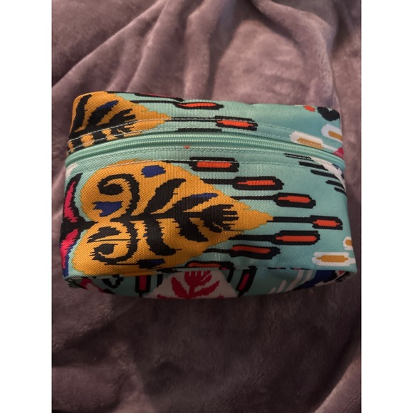 Vera Bradley Zip Up Make Up Pouch Colorful Pattern - Picture 1 of 6